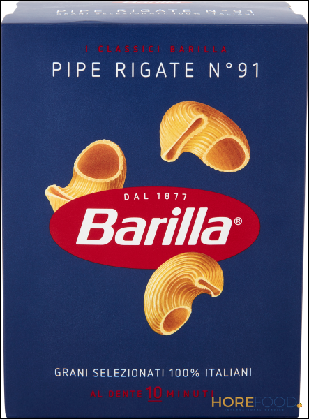 BARILLA PASTA DI SEMOLA PIPE RIGATE N.91 500 GR