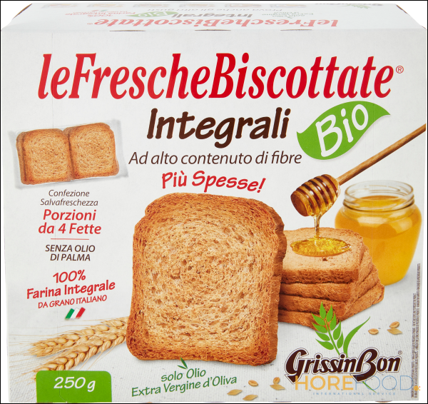 GRISSINBON FETTE BISCOTTATE INTEGRALI 250 GR