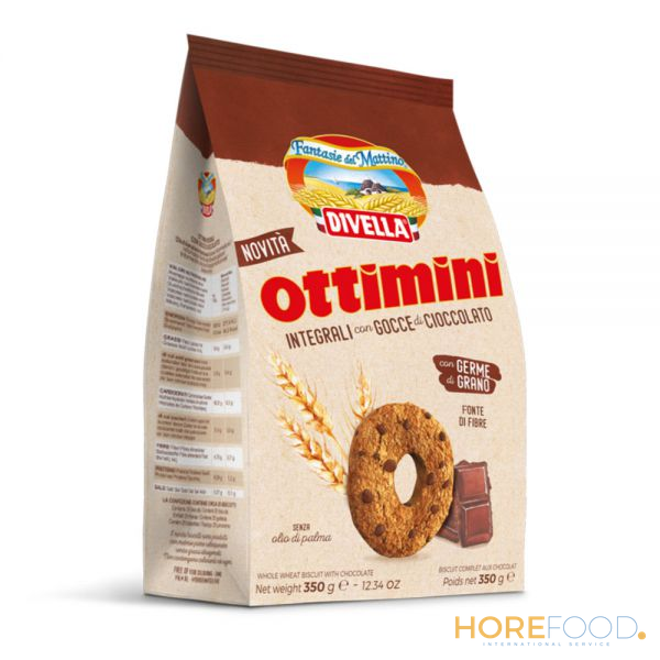 DIVELLA OTTIMINI INTEGRALI CIOCCOLATO 350 GR