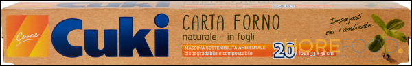 CUKI CARTA DA FORNO NATURALE 20 FOGLI 20 PZ