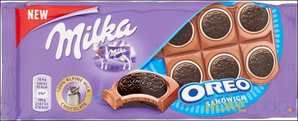 Tavoletta Oreo Sandwich, 92 g - MILKA