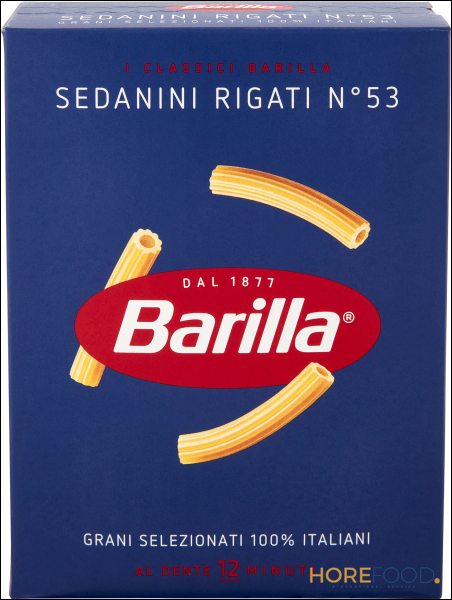 BARILLA PASTA DI SEMOLA SEDANINI RIGATI N.53 500 GR