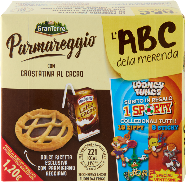 PARMAREGGIO ABC DELLA MERENDA CON CROSTATINA CACAO 185 GR