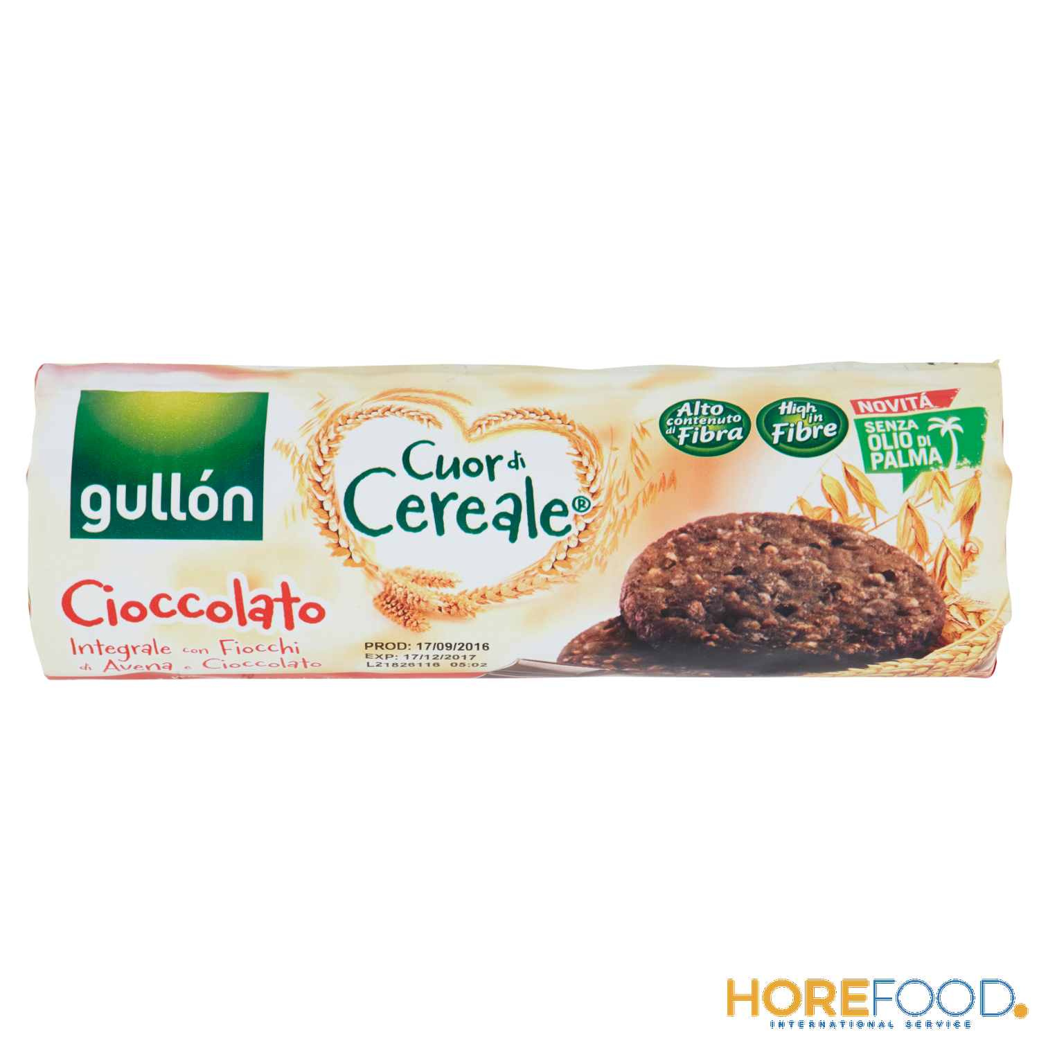 GULLON CUOR DI CEREALE CIOCCOLATO 280 GR