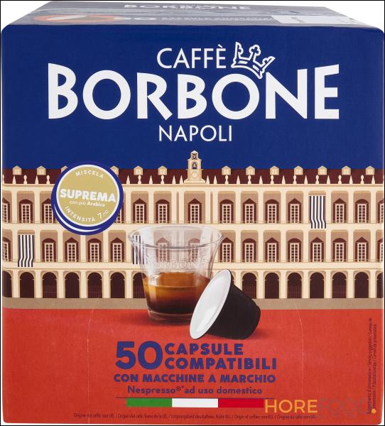 BORBONE SUPREMA NESPRESSO CAPS X50 250 GR
