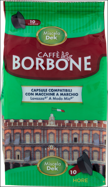 BORBONE DEK A MODO MIO CAPSULE X 10