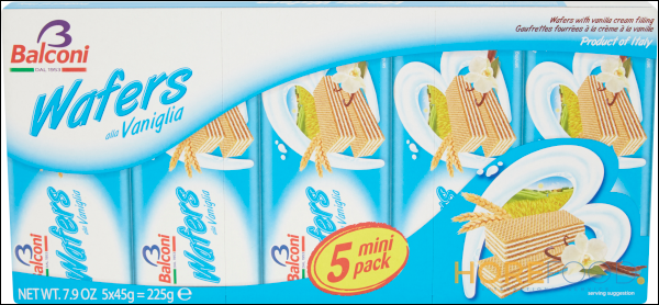 BALCONI WAFER VANIGLIA 45G X5