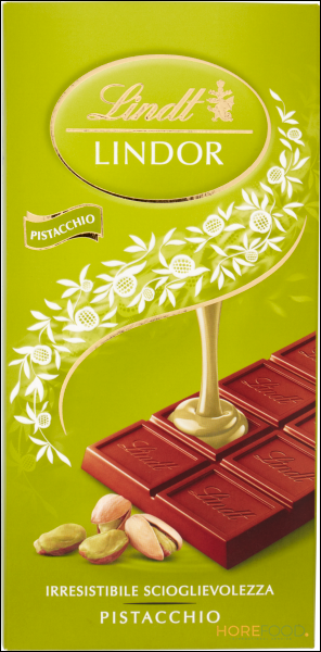 Tavoletta Lindor Cioccolato al Latte e Pistacchio, 100 g - LINDT