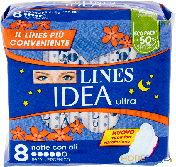 LINES IDEA ULTRA NOTTE CON ALI 8 PZ