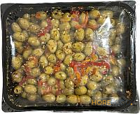 MICCIO OLIVE DENOCCIOLATE CONDITE GIGANTI CON PEPERONE (3KG) AL KG