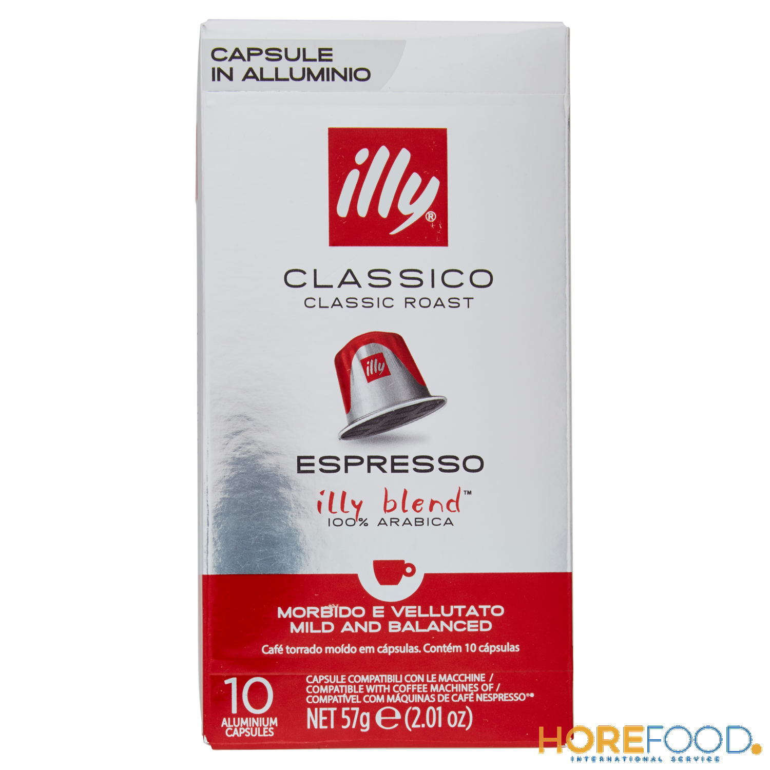 ILLY CAFFE' CLASSICO X 10 CAPSULE NESPRESSO 57 GR