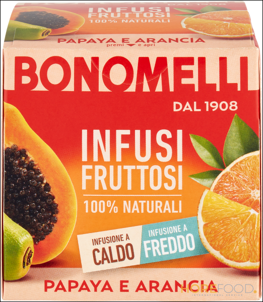 BONOMELLI INFUSI FRUTTOSI PAPAYA E ARANCIA 12 PZ