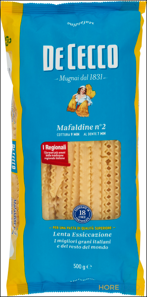DE CECCO PASTA DI SEMOLA MAFALDINE N.2 500 GR
