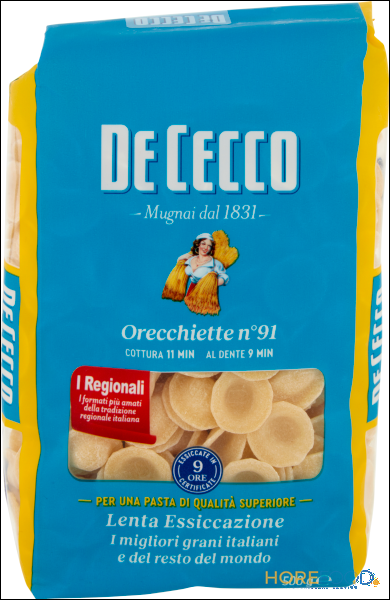 DE CECCO PASTA DI SEMOLA ORECCHIETTE N°91 500 GR