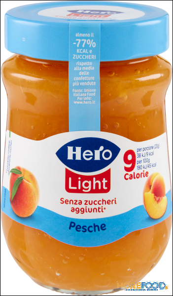 HERO CONFETTURA PESCHE LIGHT SENZA ZUCCHERO 280 GR