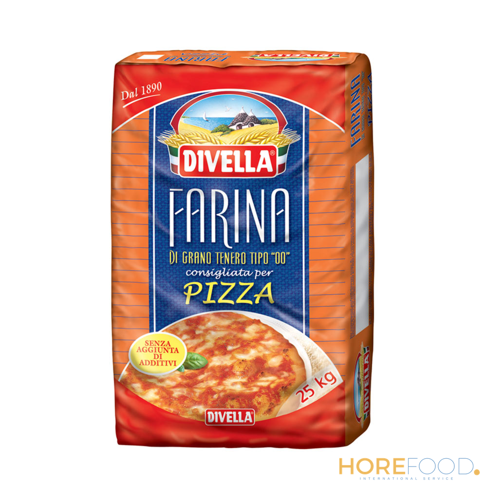 DIVELLA FARINA PIZZA ROSSA 25 KG