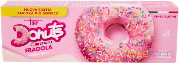 TINY DONUTS CUORE NERO FRAGOLA 111 GR