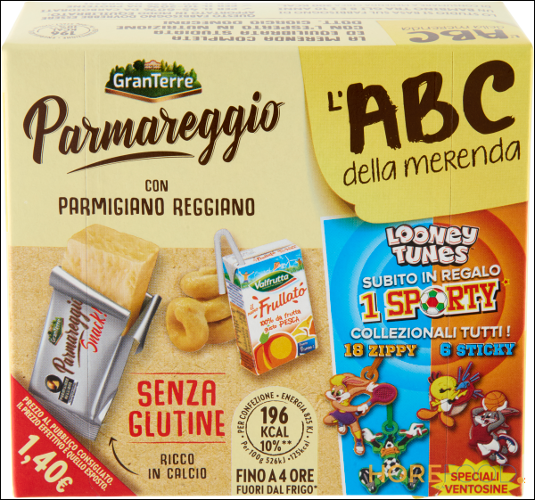 PARMAREGGIO ABC MERENDA SNACK SENZA GLUTINE 1 PZ