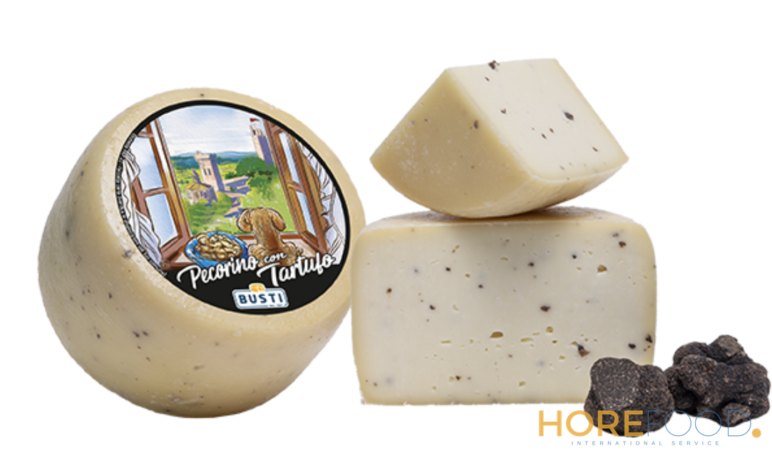 BUSTI PECORINO AL TARTUFO STAGIONATO 20GG AL KG