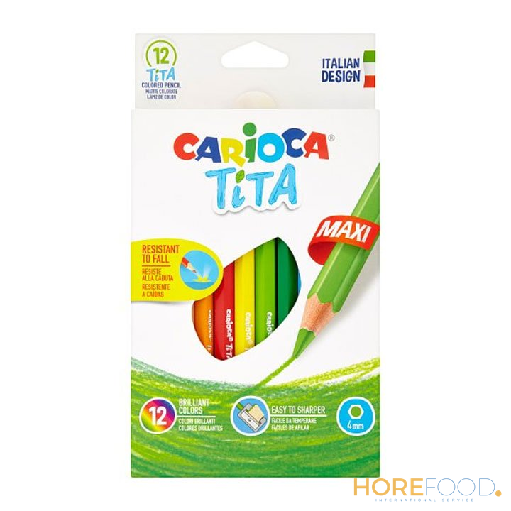 CARIOCA 12 PASTELLI MAXI TITA 1 PZ