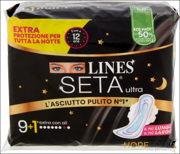 LINES ASSORBENTI SETA ULTRA NOTTA 10 PZ