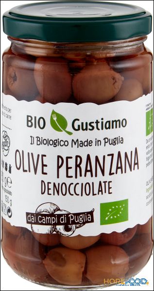 BIO GUSTIAMO OLIVE NERE PERANZANA DENOCCIOLATE 280 GR