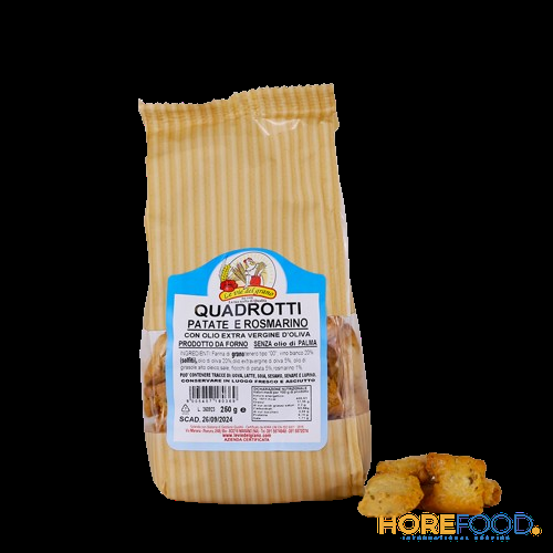 IL VOSTRO FORNAIO QUADROTTI PATATE E ROSMARINO 250 GR