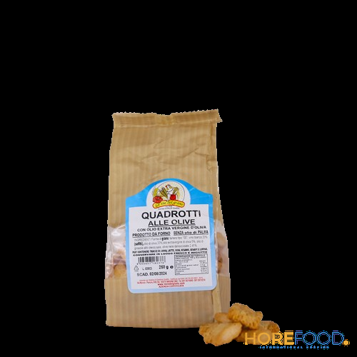 IL VOSTRO FORNAIO QUADROTTI ALLE OLIVE 250 GR