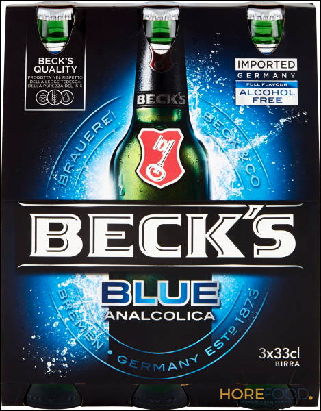 BECK'S BLUE ZERO BIRRA ANALCOLICA 33CL X3