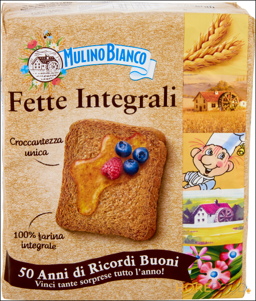 MULINO BIANCO FETTE BISCOTTATE INTEGRALI X40 315 GR
