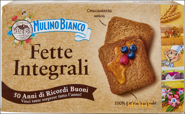 MULINO BIANCO FETTE BISCOTTATE INTEGRALI X72 630 GR