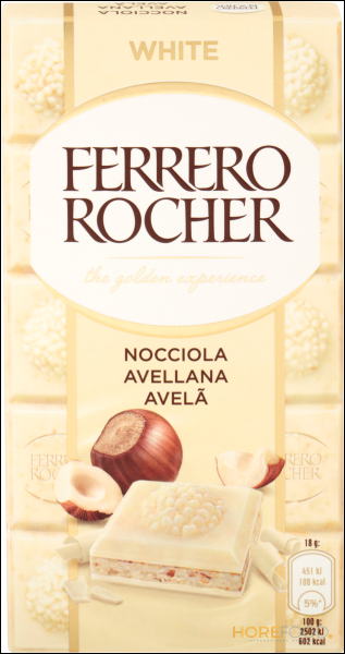 Tavoletta Bianco con Nocciole, 90 g - FERRERO ROCHER