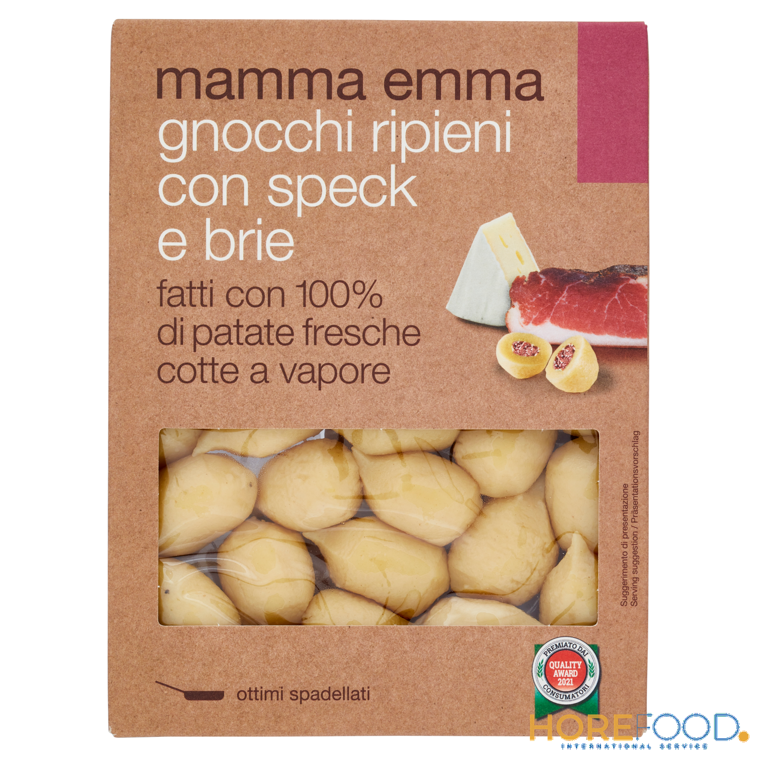 MAMMA EMMA GNOCCHI RIPIENI SPECK E BRIE 350 GR