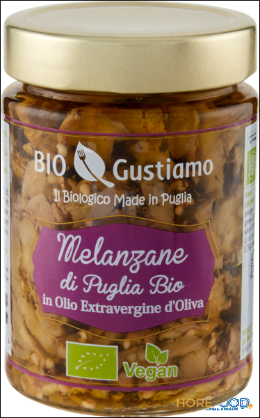 BIO GUSTIAMO MELANZANE A FILETTI IN OLIO EXTRAVERGINE D'OLIVA 280 GR
