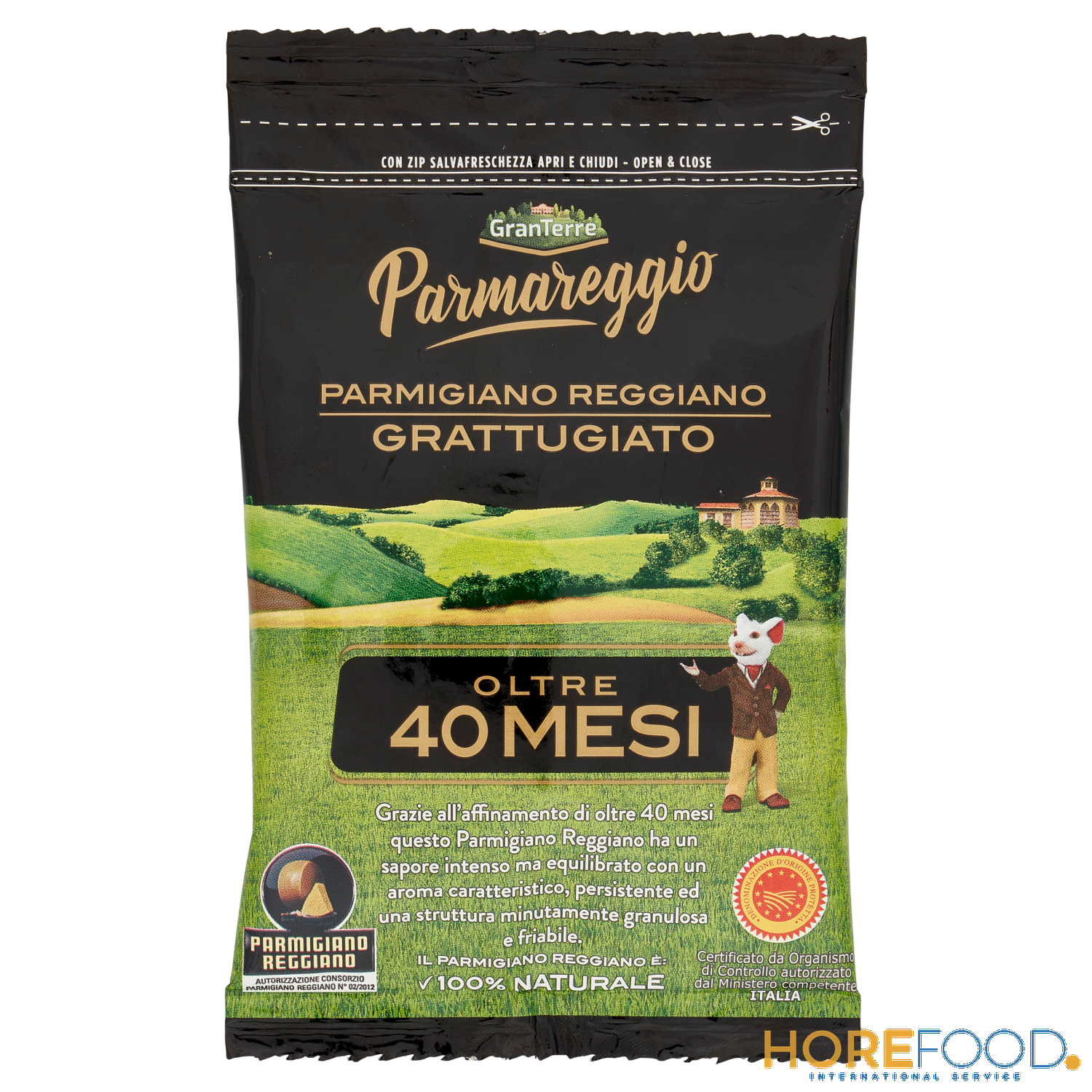 PARMAREGGIO REGGIANO GRATTUGIATO 40 MESI 50 GR