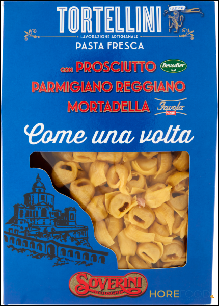 SOVERINI TORTELLINI CON PROSCIUTTO PARMIGIANO REGGIANO MORTADELLA 250 GR