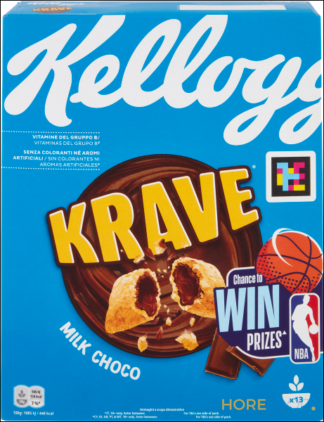 KELLOGG KRAVE CIOCCOLATO AL LATTE 410 GR