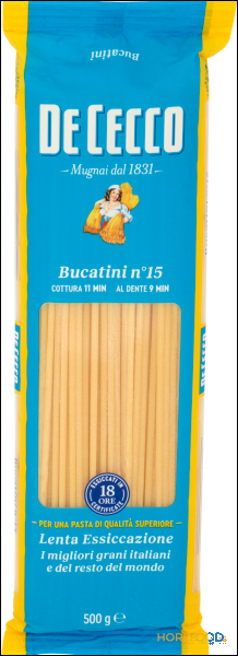 DE CECCO PASTA DI SEMOLA BUCATINI N°15 500 GR