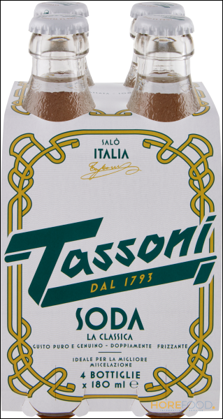 TASSONI SODA WATER 180MLX4