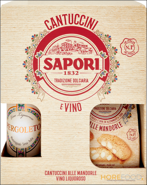 Confezione Cantuccini e Vino Liquoroso, 1 pz - SAPORI