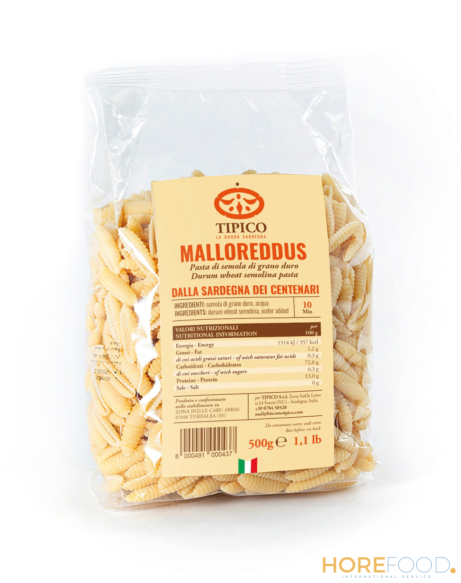 TIPICO MALLOREDDUS 500 GR