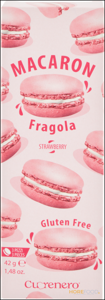 CUORENERO MACARON FRAGOLA 42 GR