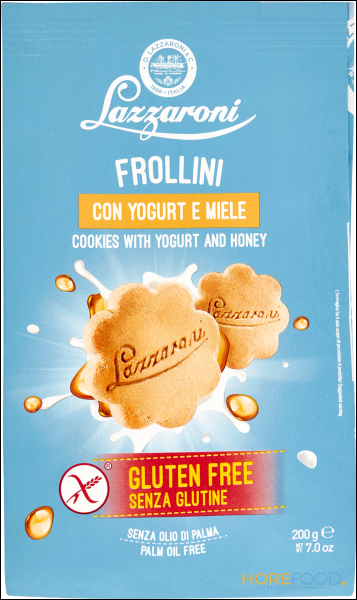 LAZZARONI FROLLINI CON YOGURT E MIELE SENZA GLUTINE 200 GR