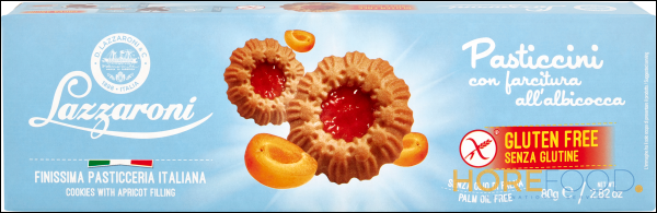 LAZZARONI PASTICCINI SENZA GLUTINE ALBICOCCA 80 GR