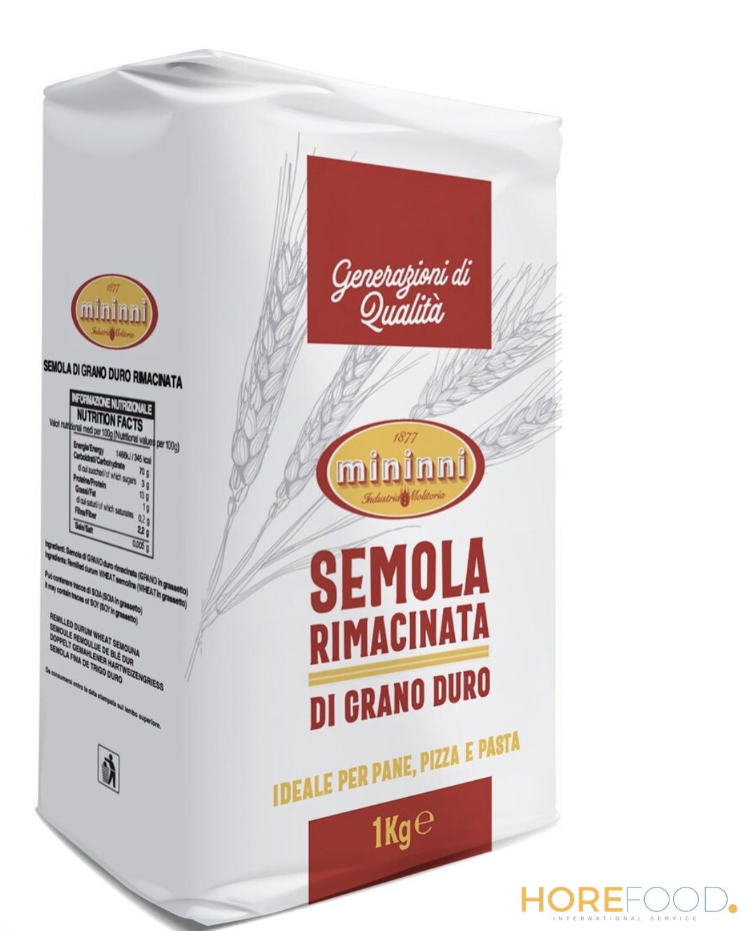 MININNI SEMOLA RIMACINATA 1KG 1 KG
