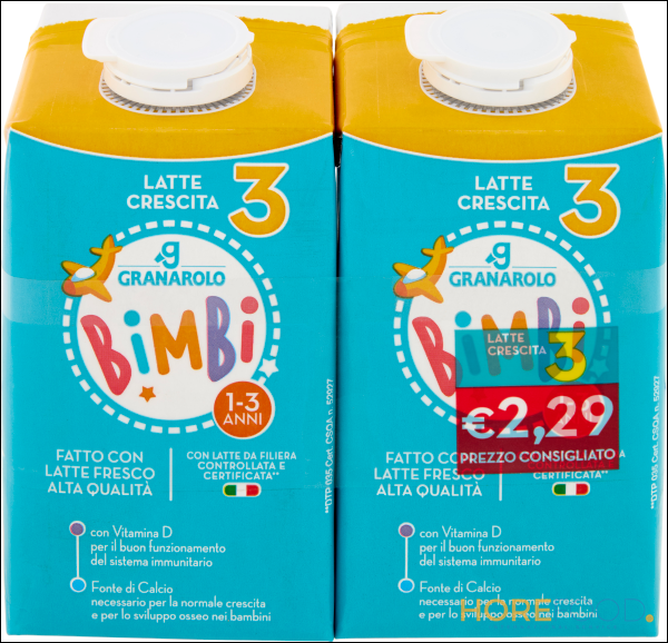 GRANAROLO LATTE CRESCITA3 500X2 1.000 ML