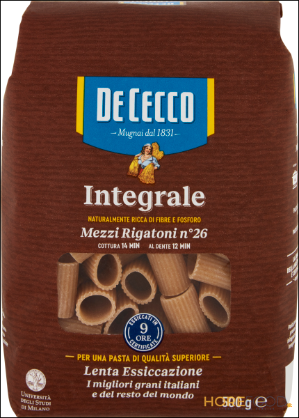 DE CECCO MEZZI RIGATONI INTEGRALI 500 GR