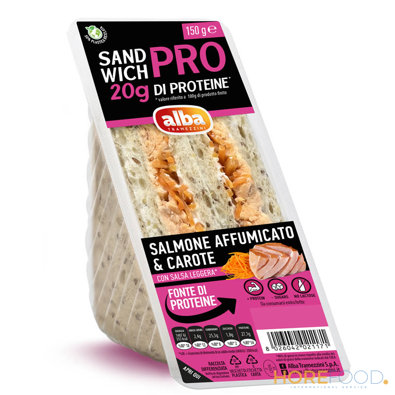 ALBA TRAMEZZINO PRO SALMONE CAROTE 150 GR