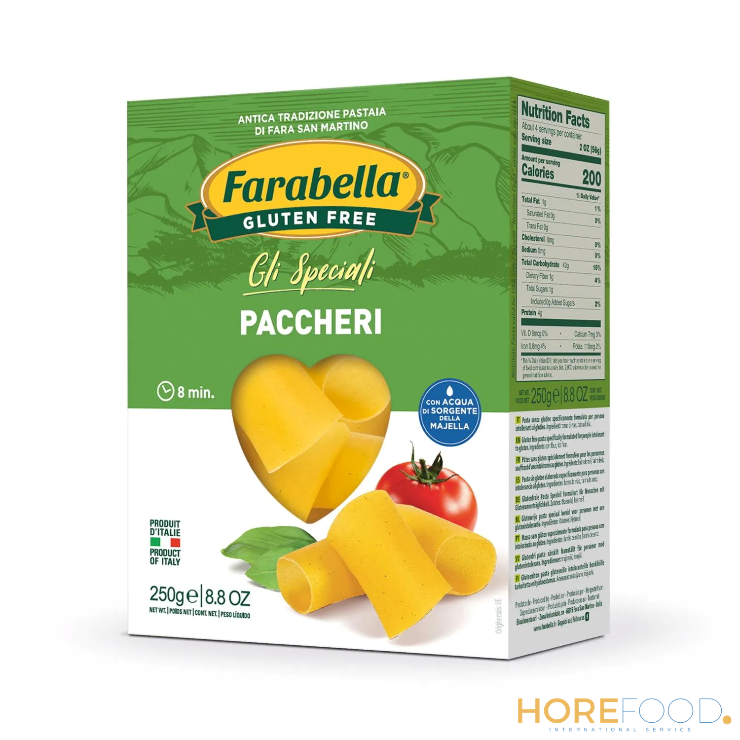 FARABELLA PACCHERI SENZA GLUTINE 250 GR