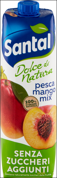 SANTAL PESCA E MANGO SENZA ZUCCHERI AGGIUNTI 1.000 ML